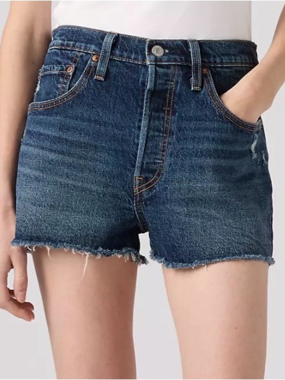 Levi's Dark Blue Denim Shorts